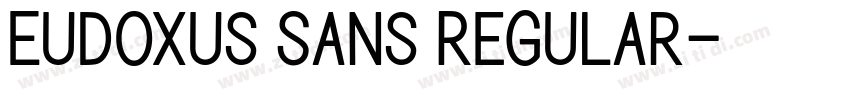 Eudoxus Sans Regular字体转换